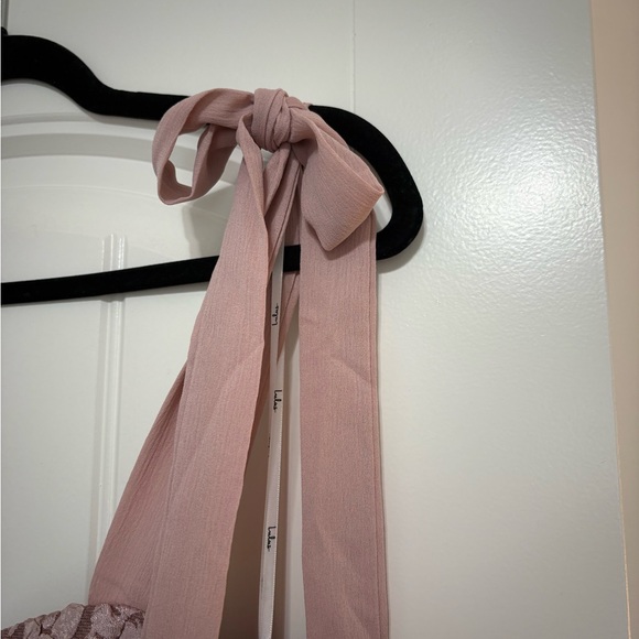 Floral Pink Midi Dress - Picture 6 of 7